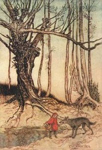 Arthur Rackham's 1909 illustration for "The Fairy Tales of the Brothers Grimm"