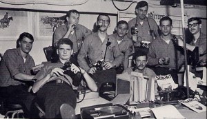 USS Ranger Public Affairs Office on the 03 level. I am second from the right.