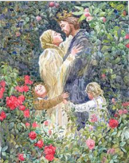 Rapunzel - an illustration from the Brothers Grimm adaptation