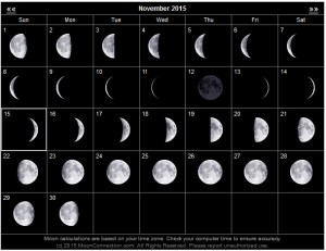 Click on this lunar calendar to find the calendar for any month.